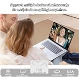 Cell Phone Booster for Home, Up to 7000Sq. Ft,Cell Phone Signal Booster for Rural Area with 2 Indoor Panel Antennas,Boosts 5G 4G LTE for Home (Dark White) 3