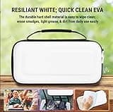 Carry Case designed for Playstation Portal remote player for PS5 Console holds accessories, Travel and Storage Protection for headset charger and more WHITE/BLACK - Easy Clean Case Gift box Edition 3