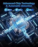 Cell Phone Booster for Multiroom, Boost Cellular Signal Cover to 1,2000 Sq Ft with 2 Indoor (Built-in 1) Antennas and Touch Display 72dB Gain for Homes and Offices 2-Story, Support All U.S Carriers 5