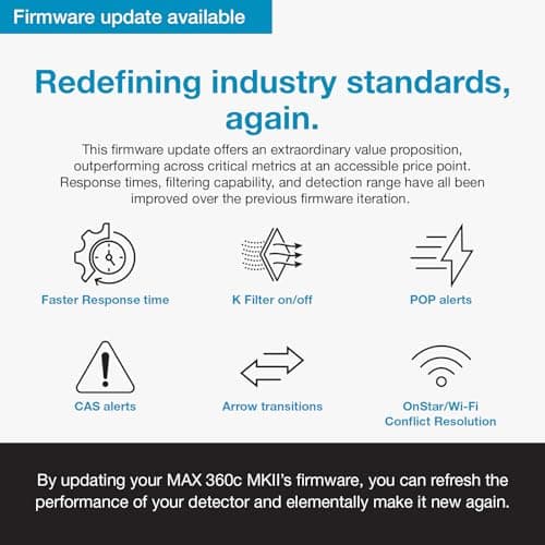 Escort MAX 360c MKII Laser Radar Detector - Dual-Band Wi-Fi and Bluetooth Enabled, 360° Directional Arrows, Exceptional Range, Shared Alerts, Apple CarPlay and Android Auto Compatible, Black 2