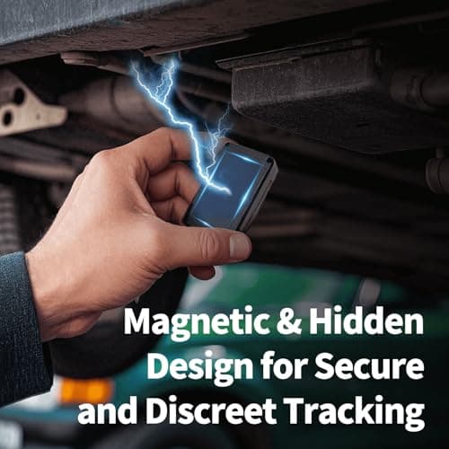 VITALGLOW GPS Tracker for Vehicles, No Monthly Fee, No Subscription, Long Battery Life, 4G SIM Card and Data Included, Trip History, GeoFence, Driving Alerts, Magnectic 5