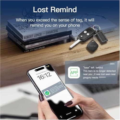 Air Tracker Tag 4 Pack Bluetooth Luggage Tracker tag Locator Works with Apple Find My,Smart Tracker for Suitcase, Bag, Backpack, Wallet,Replaceable Battery Smart tag Item Finder 2