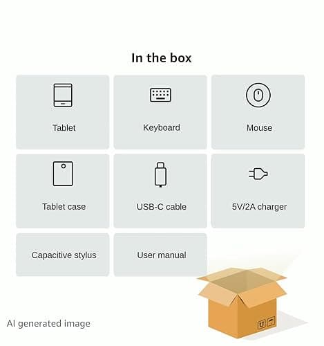 Latest 2025 Upgraded Android Tablet 10.1 Inch with IPS HD Touch Screen, Dual Camera, 64GB Storage 1TB Expansion, 8 in 1 Tablets Kit with Keyboard, Protective Case, Mouse, Stylus, BT 5.4, WiFi 6 5