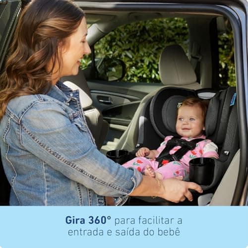 Graco EasyTurn 360 2-in-1 Convertible Car Seat, 360 Degree Rotating Infant to Toddler Rotating Car Seat, 2 Modes Forward and Rear Facing, Slim Design, Cyran 2