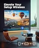 [Auto Focus/4K Support] Projector with WiFi 6 and Bluetooth 5.2, 700ANSI Native 1080P Outdoor Movie Projector, WiMiUS P62 Auto 6D Keystone & 50% Zoom, Smart Home Projector for iOS/Android/TV Stick 5