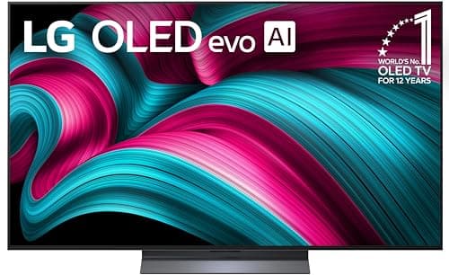 LG 55-Inch Class OLED evo AI 4K C5 Series Smart TV w/Dolby Atmos, Dolby Vision, HDR10, AI Super Upscaling 4K, Filmmaker Mode, Wow Orchestra, Alexa Built-in (OLED55C5PUA, 2025)