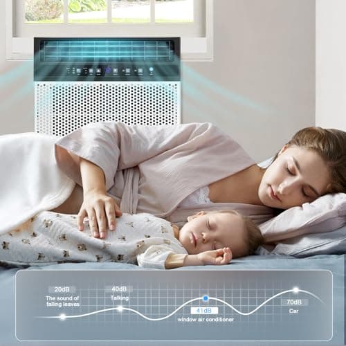 Antarctic Star 12,000 BTU Window Air Conditioners, U-Shaped Air Condtioner Unit Cools up to 550 Sq. Ft, 6 Modes 24H Timer Energy-saving Window AC Units, Full Window View, Easy to Install, White 4