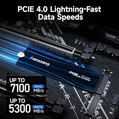 fanxiang 2TB NVMe SSD PCIe Gen 4 Gaming SSD for PS5, Up to 7100MB/s M.2 2280 SSD Compatible with PS5 Storage Expansion, Internal Solid State Drive for Gamers, Professionals, Creators S880E 3