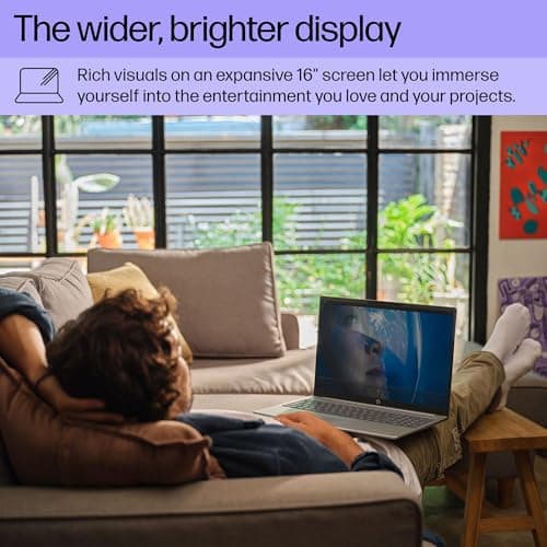 HP OmniBook 5 Touchscreen Laptop Computer, Next Gen AI PC, Intel 16-Core Ultra 9 285H, 32GB LPDDR5X RAM, 1TB PCIe SSD, 16" FHD+, WiFi 6E, Backlit Keyboard, Copilot Key, Windows 11 Home, Type-C Hub 5