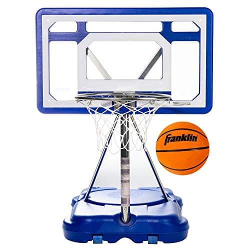 Franklin Sports Pool Basketball Hoop - Waterproof Mini Hoop for Poolside - Portable 30" Kids Basketball System - Steel Construction - All Ages