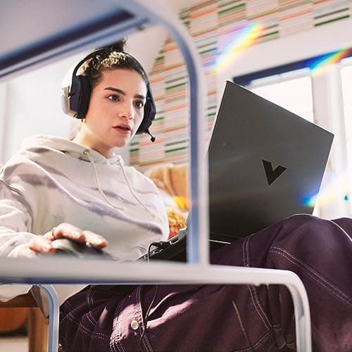 HP Victus 15 Gaming Laptop, 15.6" FHD 144Hz Display, AMD Ryzen 5 7535HS, 16GB DDR5 RAM, 512GB PCIe M.2 SSD, NVIDIA GeForce RTX 2050, HDMI, Webcam, Backlit Keyboard, Wi-Fi 6, Windows 11 Home, Silver 4