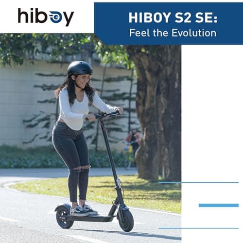Hiboy 430W Peak Motor Electric Scooter, 10" Tires,17 Miles Range, 19 MPH Speed, Dual Brake System, Electric Scooter Adults Commuting & Urban Travel 4