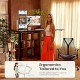 ErGear Height Adjustable Electric Standing Desk, 47.2 x 23.6 Inches Sit Stand up Desk, Memory Computer Home Office Desk with Two-Piece Desktop (Black) 4