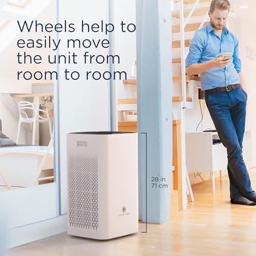 Medify MA-112 Air Purifier V3.0 with True HEPA H13 Filter|5,948 ft² Coverage in 1hr for Smoke, Wildfires, Odors, Pollen, Pets | Quiet 99.9% Removal to 0.1 Microns | White, 1-Pack 4
