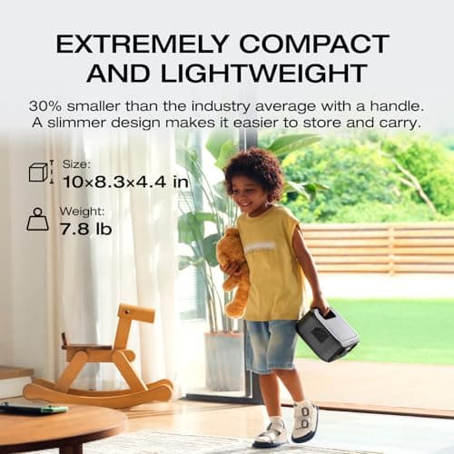 EF ECOFLOW Portable Power Station RIVER 3, 245Wh LiFePO4 Battery Power Station, 300W Up to 600W AC Output, <20 MS UPS & <30 dB, 1Hr Fast Charging Solar Generator for Outdoor/Camping/Home Use 2