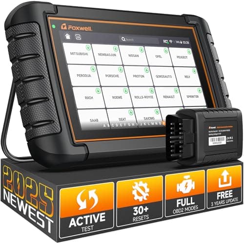 FOXWELL NT809BT Bidirectional Scan Tool, OBD2 Scanner Diagnostic Tool with 30 Maintenances, All System Code Reader for Cars and Trucks, Wireless Automotive Diagnostic Tools, FCA Support, 3-Year Update