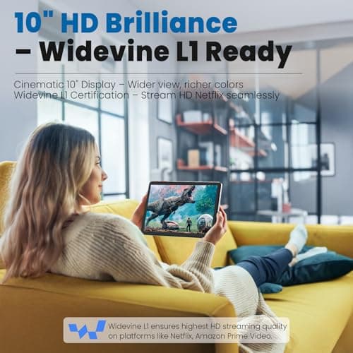 Callsky-Tab Android Tablet: 10.1" Tablet, Octa-core, 12GB RAM, 128GB Storage (Up to 2 TB Expand), 1280 x 800 Full IPS Screen, Eye Protection, WiFi 6 & Bluetooth 5.4, Dual Cameras, 6000mAh Battery 2