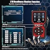 OBD2 Scanner Diagnostic Tool, Check Engine Code Reader OBD2 Scanner with Reset, Mode 6, Mode 8 & I/M Readiness, Auto Check Engine Light Car Diagnostic Scan Tool for All OBDII Car Since 1996 3