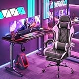 Homall Gaming Chair, Computer Chair with Footrest and Massage Lumbar Support, Ergonomic High Back Video Game Chair with Swivel Seat and Headrest (White) 2