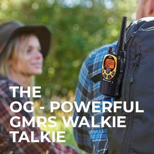 Midland GXT1030VP4 GMRS Two-Way Radio (50-Channel, Long Range, 142 Privacy Codes, SOS, NOAA, Rechargeable Nickel Battery, Black/Yellow, 2-Pack) 4