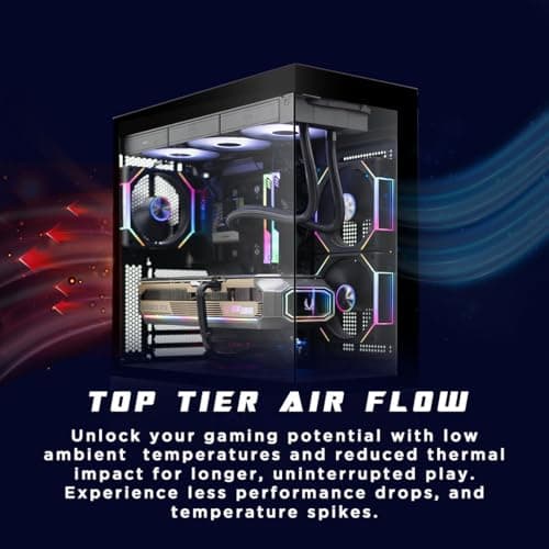 ZOTAC MEK AI-Enhanced Gaming PC Desktop Computer - NVIDIA GeForce RTX 5080, AMD Ryzen 7 9800X3D 5.2GHz, 32GB DDR5 RGB, 2TB NVME M.2 SSD, 1000W 80+ Gold PSU, WiFi 6, Windows 11 PRO 4