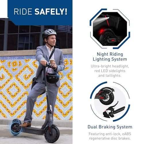 Hiboy S2 Pro Electric Scooter, 500W Motor, 10" Solid Tires, 25 Miles Range, 19 Mph Folding Commuter Electric Scooter for Adults 3