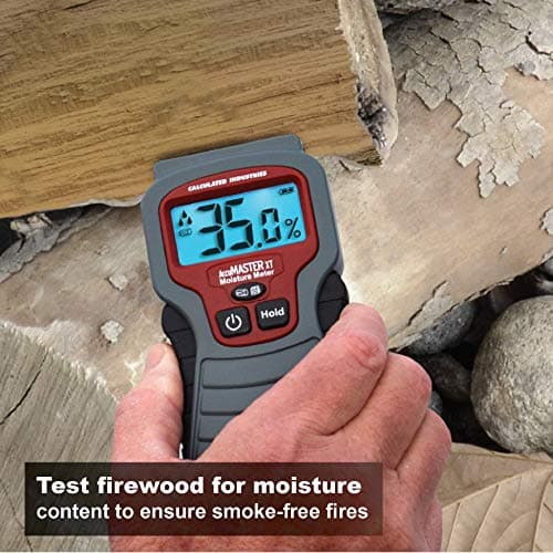 Calculated Industries 7440 AccuMASTER XT Digital Moisture Meter | Handheld |Pin Type | Backlit LCD Display | Detects Leaks, Damp and Moisture in Wood, Walls, Ceilings, Carpet and Firewood 4