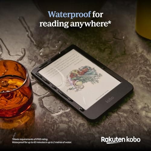 Kobo Clara Colour | Colour eReader | 6” Glare-Free Colour E Ink Kaleido™ 3 Display | Dark Mode Option | Waterproof | Audiobooks | 16GB of Storage | White 4