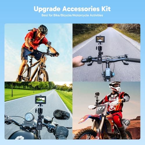 AKASO Brave 4 4K30fps 20MP WiFi Action Camera Ultra Hd with EIS 131ft Waterproof Camera Remote Control 5xZoom Underwater Camcorder with 2 Batteries and Bicycle Helmet Accessories Kit 5