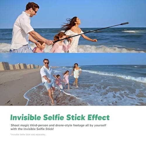 AKASO 360 Weatherproof 360° Action Camera - 5.7K 360 Video with 1/2" 48MP Sensors, 72MP 360 Photo, 360-SuperSmooth, 2.29" Touchscreen, Invisible Selfie Stick Effect, 360° Horizon Lock, AI Tracking 4