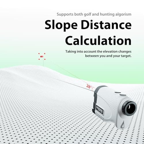 Gogogo Sport Vpro GS24 Golf & Hunting Laser Rangefinder, 7X Magnification, 1200 Yard Distance Measuring Range Finder with High-Precision Flag Pole Locking Vibration Function Slope Mode Continuous Scan 4
