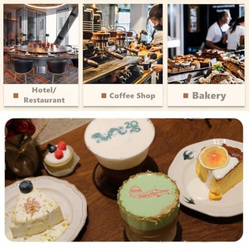 EVEBOT Handheld Food PrintPen Portable Mini Coffee PrintPen Latte Art Macaron Cookie DIY Design Print Pen, Christmas Gifts Bluetooth 4.2 - Brown, Red and Black 3PCS Colors 3