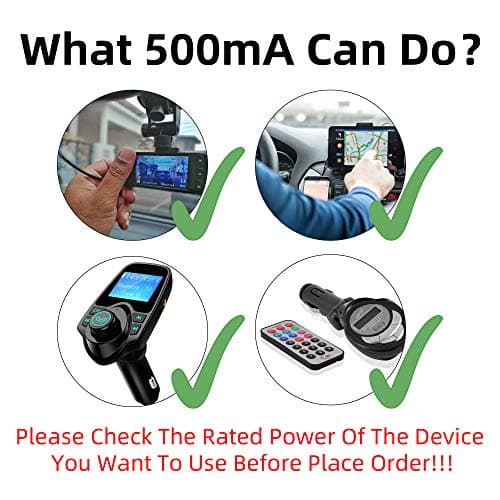 iSaddle Universal AC to Car Cigarette Lighter Socket Adapter Converter Vehicle Power Inverters Vehicle Amplifier Power (US Plug, Output: 12V 500mA) 110V AC to 12V DC 3