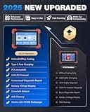 XTOOL D7 Bidirectional OBD2 Scanner: 2025 Scan Tool with 36+ Resets, Full System Car Scanner Diagnostic Tool, Injector Calibration, Throttle Relearn, Crank Sensor Relearn, FCA, CANFD & DoIP 2