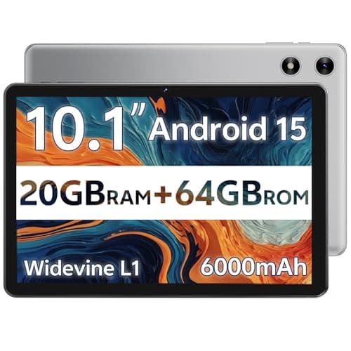 SVITOO Android Tablet 10 Inch, 2025 Android 15 Tablet for Kids Adults, 20GB RAM 64GB Storage 1TB Expandable, Dual Cameras 8MP 2MP, 6000mAh Dual Speakers WiFi 6