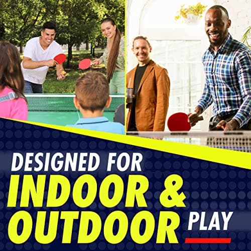 NIBIRU SPORT Professional Ping Pong Paddles Set of 4 - Table Tennis Paddles Set of 4 with 8 Balls and Carry Bag/Storage Case - Table Tennis Equipment & Ping Pong Accessories 4