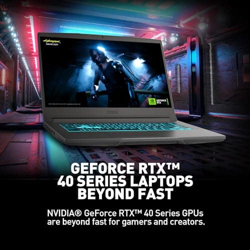 MSI Thin 15 15.6” 144Hz FHD Gaming Laptop: Intel Core i7-12650H, NVIDIA Geforce RTX 4050, 16GB DDR5, 512GB NVMe SSD, Cooler Boost 5, Win 11: Black B12VE-2023US 4