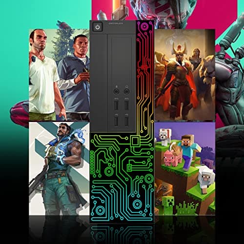 Dell Gaming OptiPlex Desktop RGB Computer PC, Intel Core i7, GeForce GT 1030 2GB GDDR5, 16GB RAM, 512GB SSD, 24 Inch HDMI Monitor, Keyboard Mouse and Headset, WiFi, Windows 11 Pro (Renewed) 5