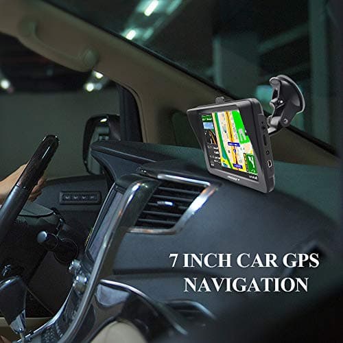 GPS Navigator for Car Truck RV with Bluetooth, Latest 2025 Map 7 inch Touch Screen GPS for Car, Vehicle GPS with Speed and Red Light Warning (Black) 4