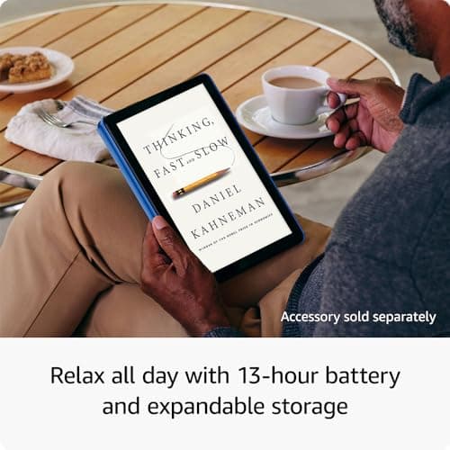 Amazon Fire HD 10 tablet, built for relaxation, 10.1" vibrant Full HD screen, octa-core processor, 3 GB RAM, 32 GB, Black 3