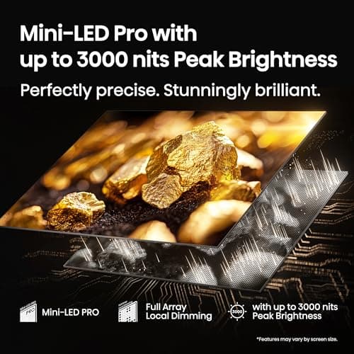 Hisense 55" U7 Mini-LED ULED 4K UHD Best Premium Gaming Google Smart TV (55U75QG, 2025 Model) - QLED, Native 165Hz, VRR 288, Up to 3000 Nits, HDR10+, Dolby Vision IQ · Atmos, IMAX Enhanced, 2.1.2 Ch 4