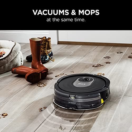 Shark AI Robot Vacuum & Mop with Self-Cleaning Brushroll for Floors, Carpet Black/Silver (RV2001WD) With LiDAR Navigation 2