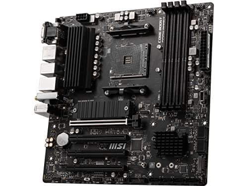 MSI PRO B550M-VC WiFi ProSeries Motherboard (AMD Ryzen 5000 Series, AM4, DDR4, PCIe 4.0, SATA 6Gb/s, M.2, USB 3.2 Gen 2, HDMI/DP, Wi-Fi 6E, Bluetooth 5.2, mATX) 5
