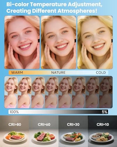 AURIANI 22" Large Ring Light with Stand,Foldable LED Big Ring Light Tripod for iPhone Phone Ipad, 75" Tall Tripod Touch Screen,Wireless Remote for Live Stream,YouTube,TikTok Video Shooting 2