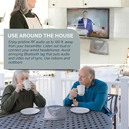 SEREONIC Wireless TV Speakers for Hard of Hearing - Portable, Powerful, and Convenient 3