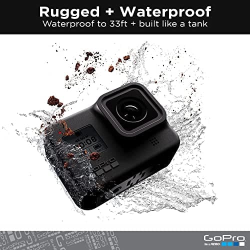 GoPro HERO8 Black - Waterproof Action Camera with Touch Screen 4K Ultra HD Video 12MP Photos 1080p Live Streaming Stabilization 5