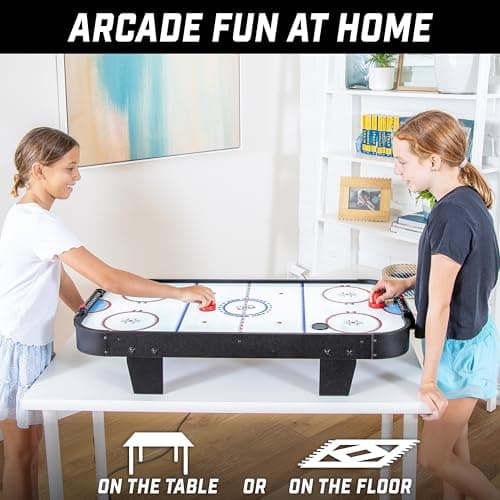 GoSports 40 Inch Table Top Air Hockey Game for Kids - Black 3