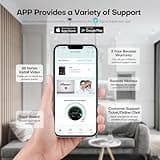 Cell Phone Booster for Home Office, Cover to 8,000 Sq Ft Signal Booster 4G LTE Compatible 5G with LCD Touch Screen 70dB Gain for All U.S. Carriers Verizon, AT&T, T-Mobile, App Support, FCC Approved 5