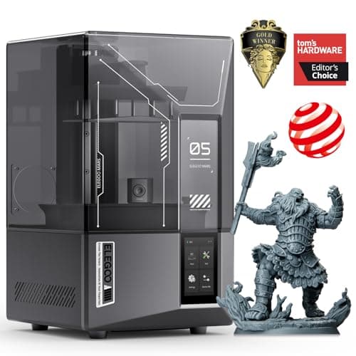 ELEGOO Mars 5 Ultra Resin 3D Printer with 7" 9K Mono LCD, 150mm/h High Speed Printing, Smart Automatic Leveling, Intelligent Detection, WiFi-Transfer, Printing Size of 6.04 × 3.06 × 6.49 inch
