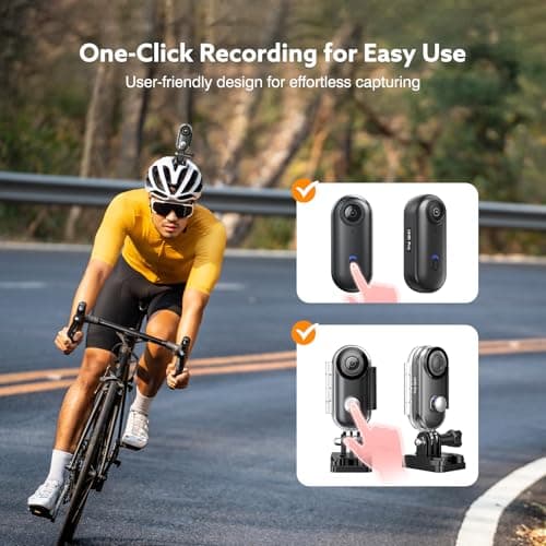 Losfom Z10 4K Action Camera, 128GB Wearable Sports Camera with Waterproof Case, Magnetic Clip, and Quick-Mount Accessories, Small Body Cam for Cycling, Diving, Travel (No WiFi No Bluetooth 3